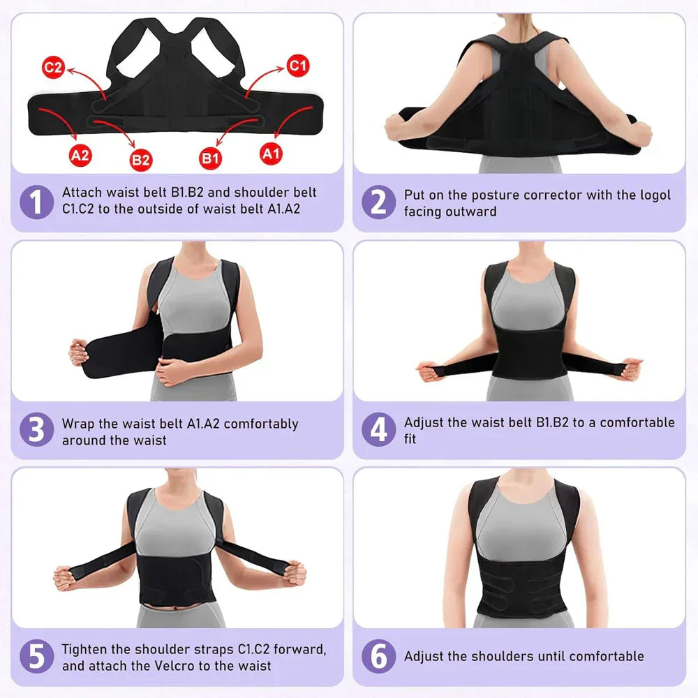 Adjustable Back Support Posture